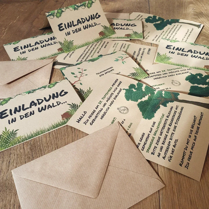 2. Einladungen und Teilnehmer – Die ersten Schritte für euren Waldgeburtstag