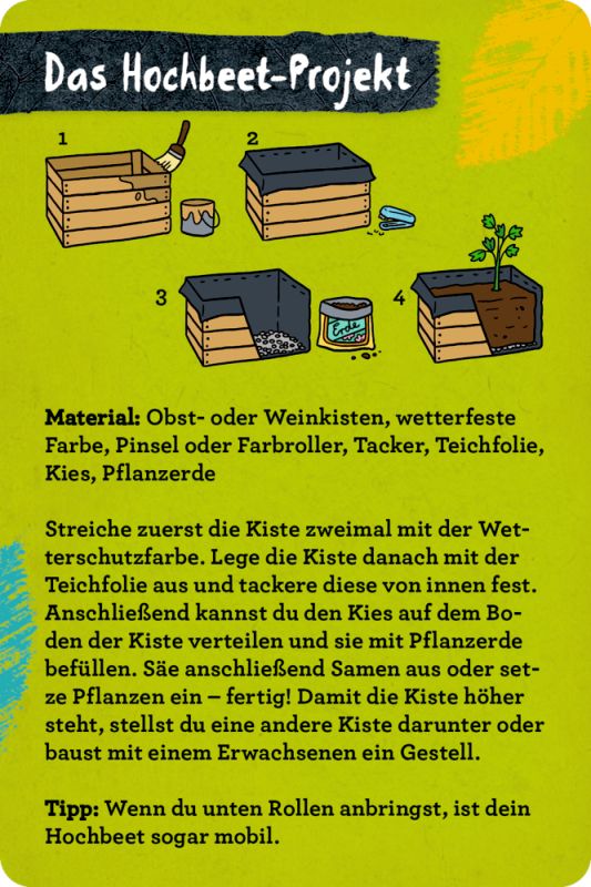 50 Garten-Projekte - Metallbox mit Karten