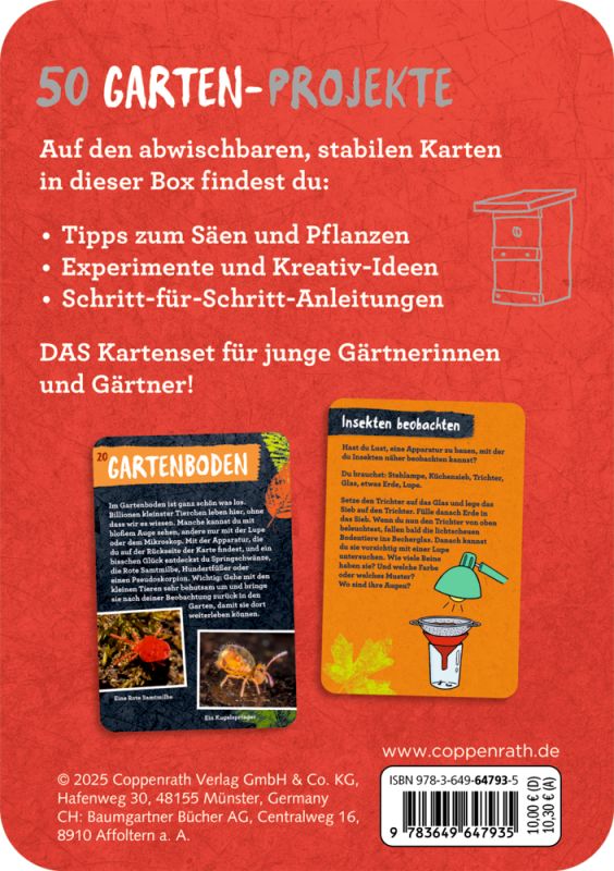 50 Garten-Projekte - Metallbox mit Karten