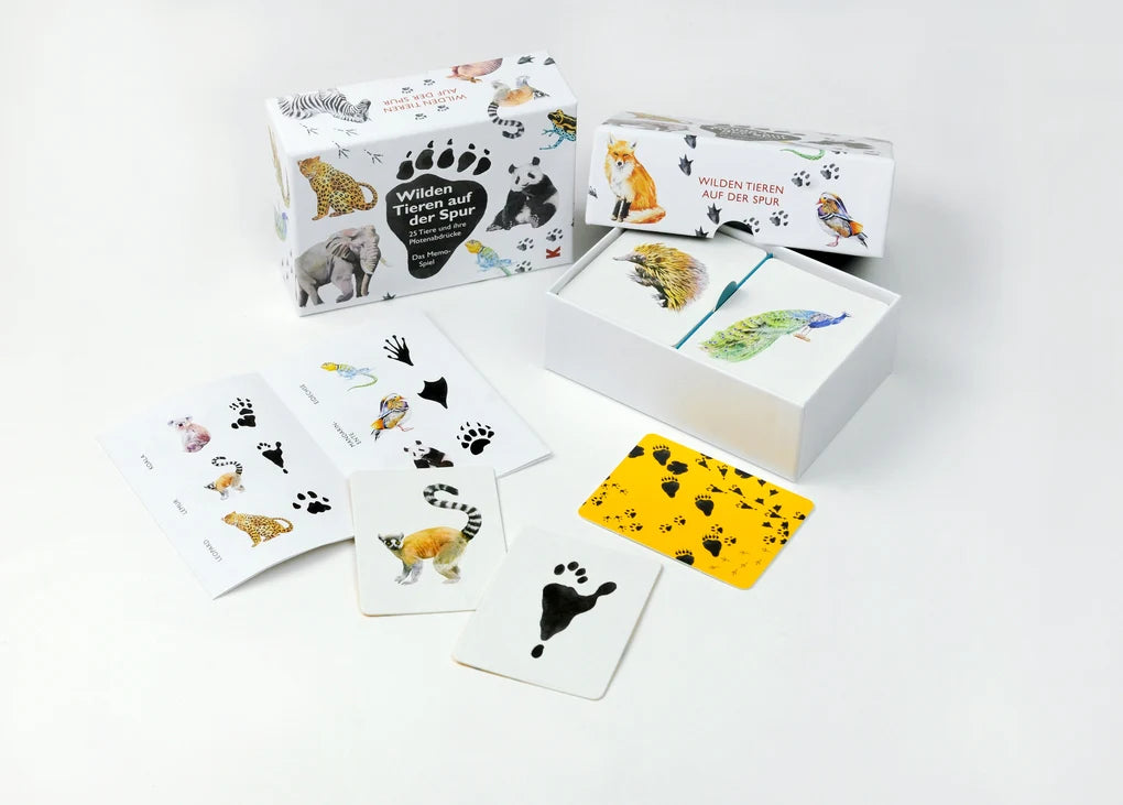 Wilden Tieren auf der Spur: Das Memory-Spiel