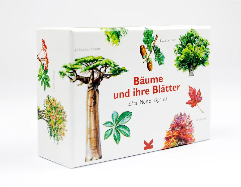 Bäume und ihre Blätter: Das Memory-Spiel