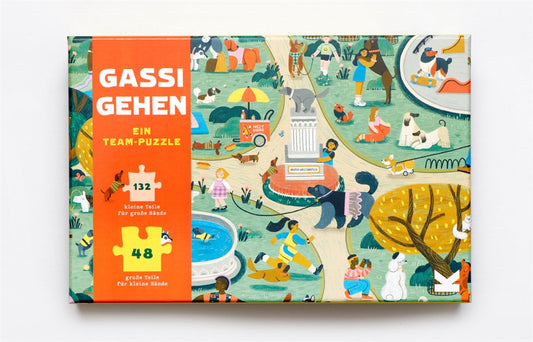 Gassi Gehen - Das Team-Puzzle für Groß und Klein