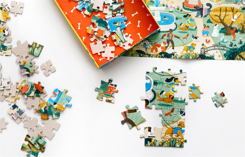 Gassi Gehen - Das Team-Puzzle für große und kleine Hundefreunde