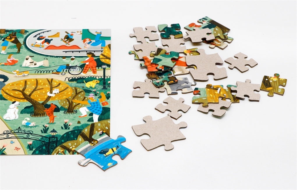 Gassi Gehen - Das Team-Puzzle für große und kleine Hundefreunde