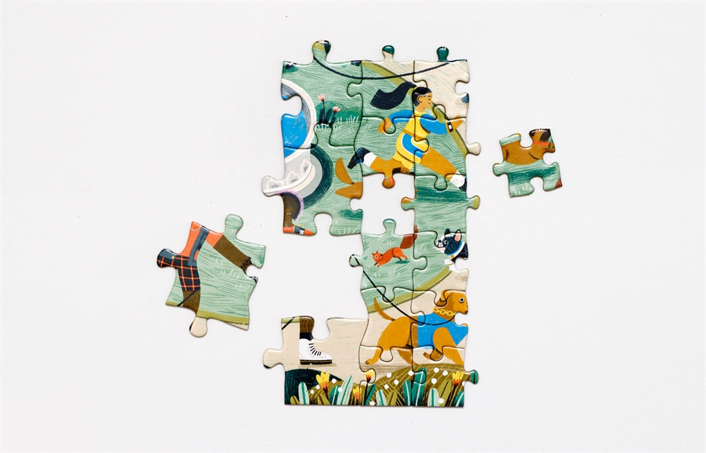 Gassi Gehen - Das Team-Puzzle für große und kleine Hundefreunde
