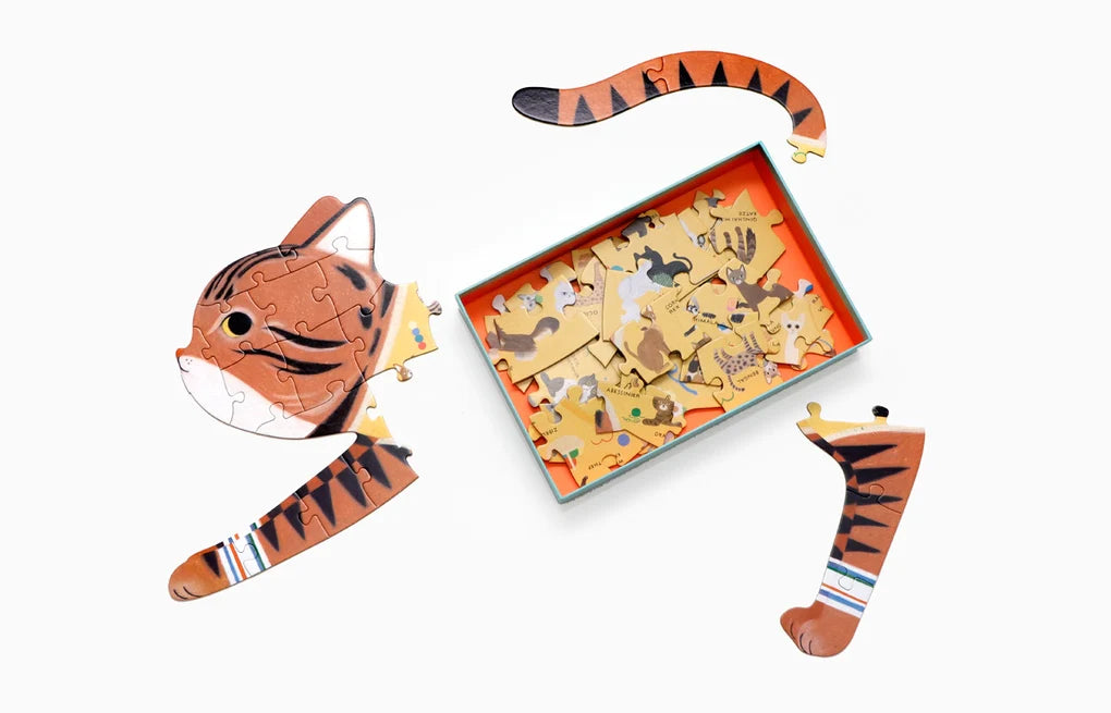 Katzen von A-Z - Das meow-tastische Puzzle in Katzenform 🐱🧩
