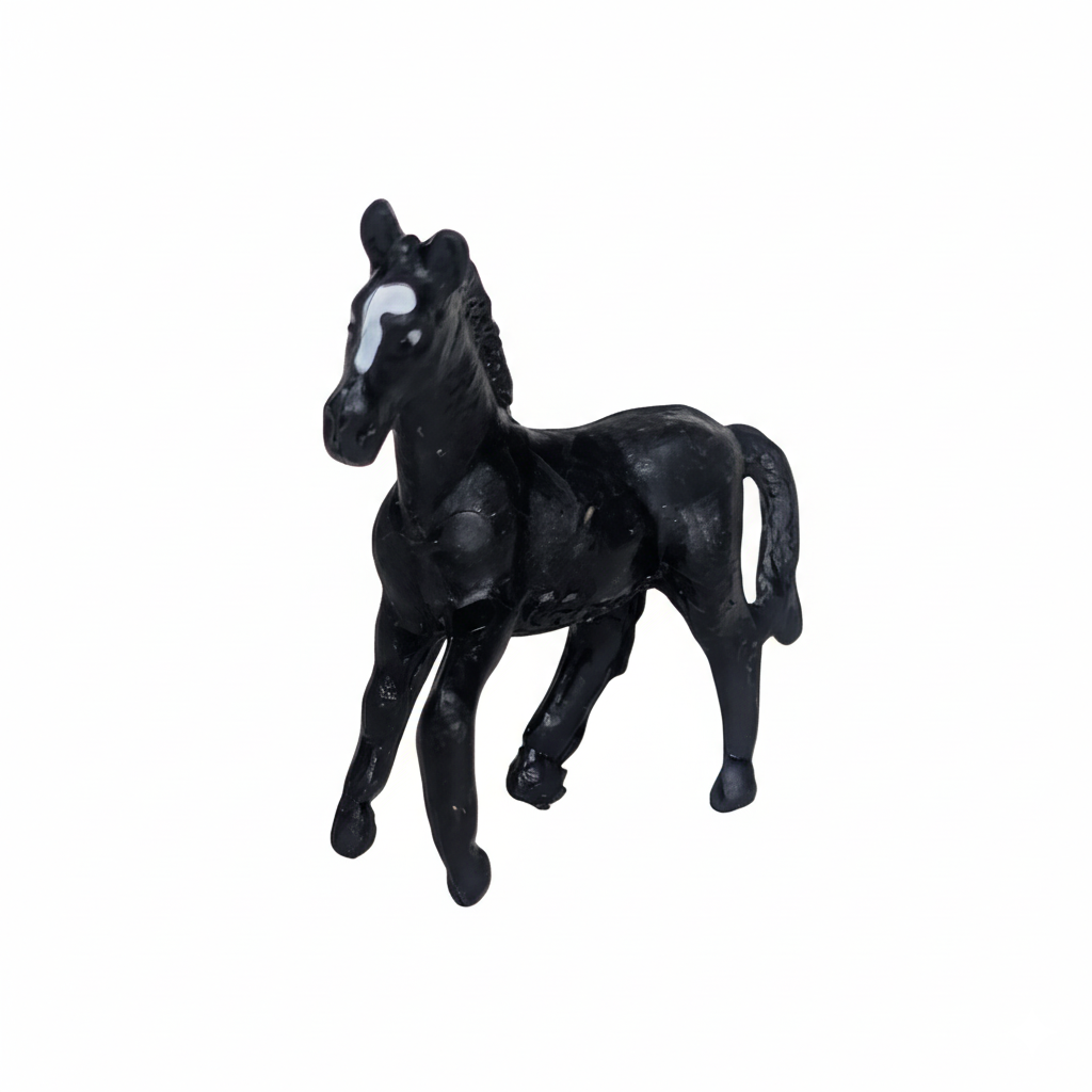 Tierfigur - Schwarzes Pferd