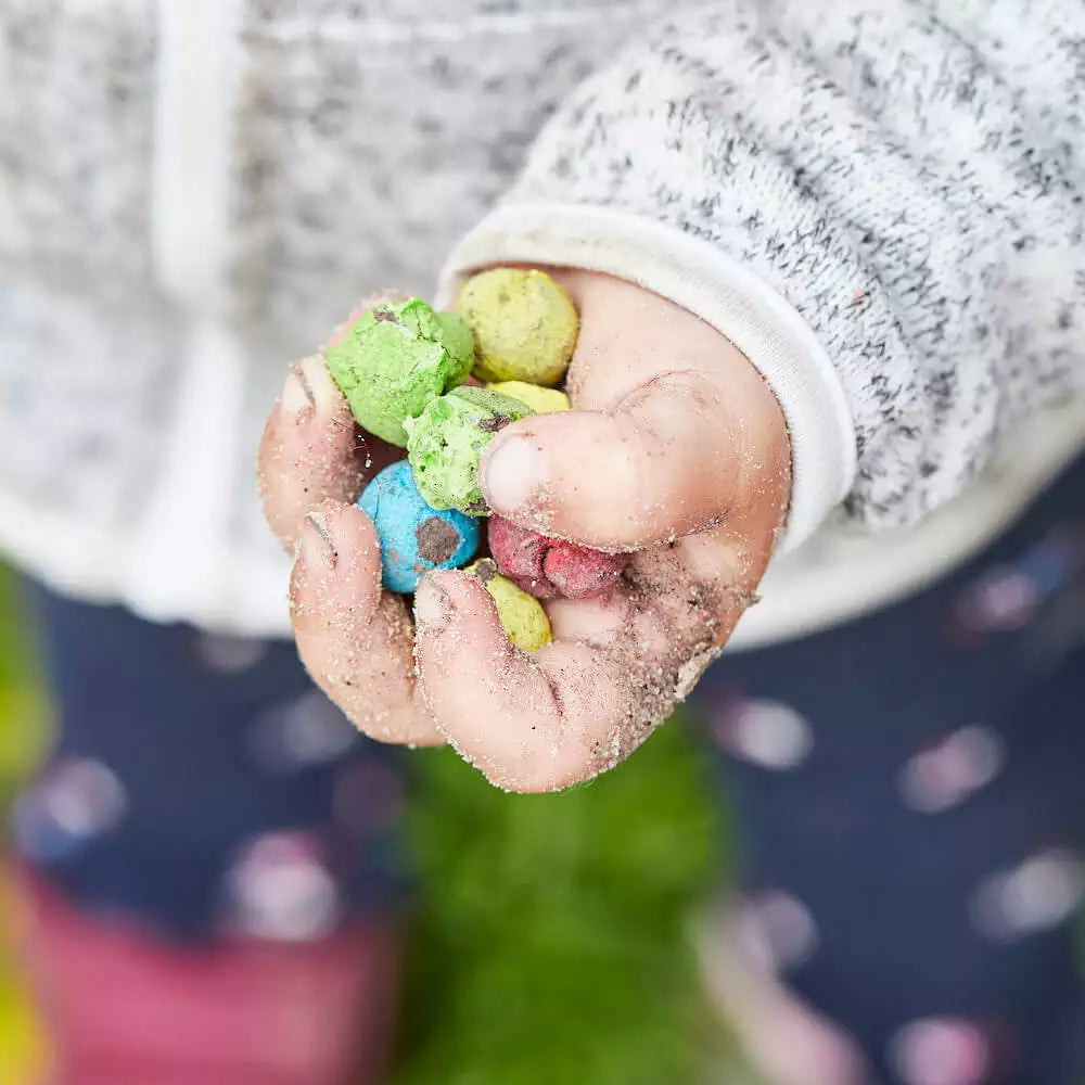 Bunte Blumenmurmeln