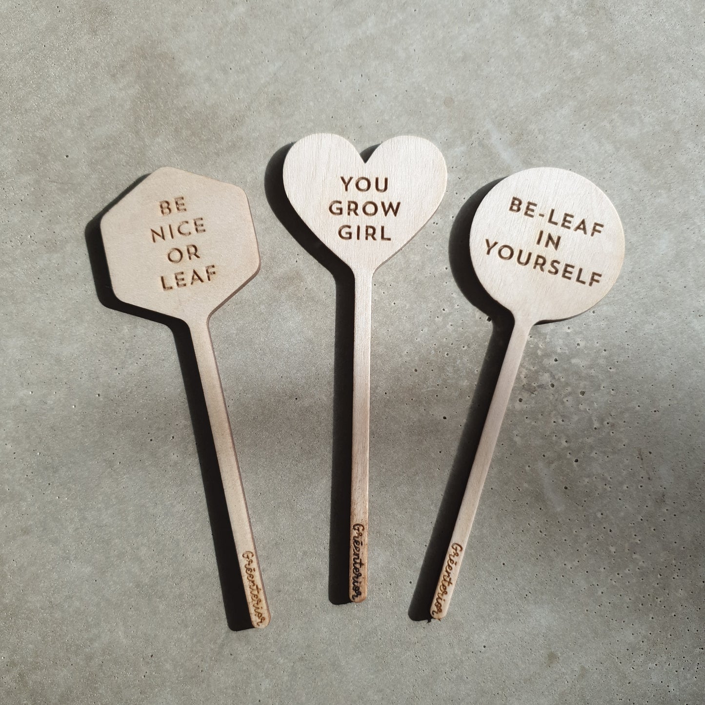 Topfstecker mit motivational quotes. :)