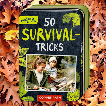 50 Survival-Tricks - Metallbox mit Karten