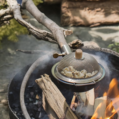 Lagerfeuer Popcorn-Maschine