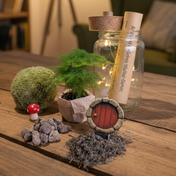 Wichtelzauber im Flaschengarten - Flaschengartenset