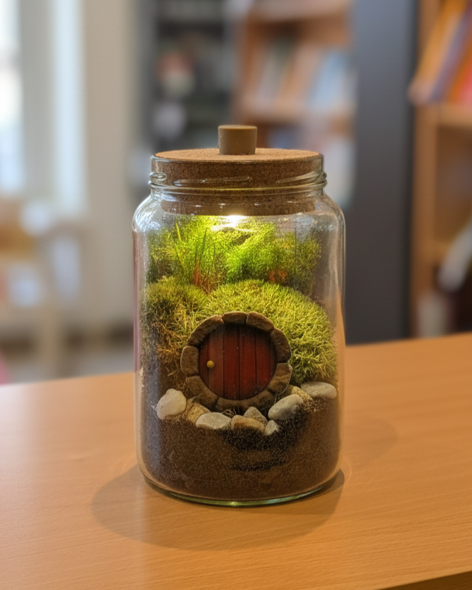 Wichtelzauber im Flaschengarten - Flaschengartenset