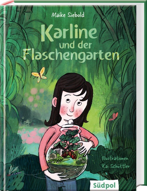 Karline und der Flaschengarten - Kinderbuch und Flaschengarten